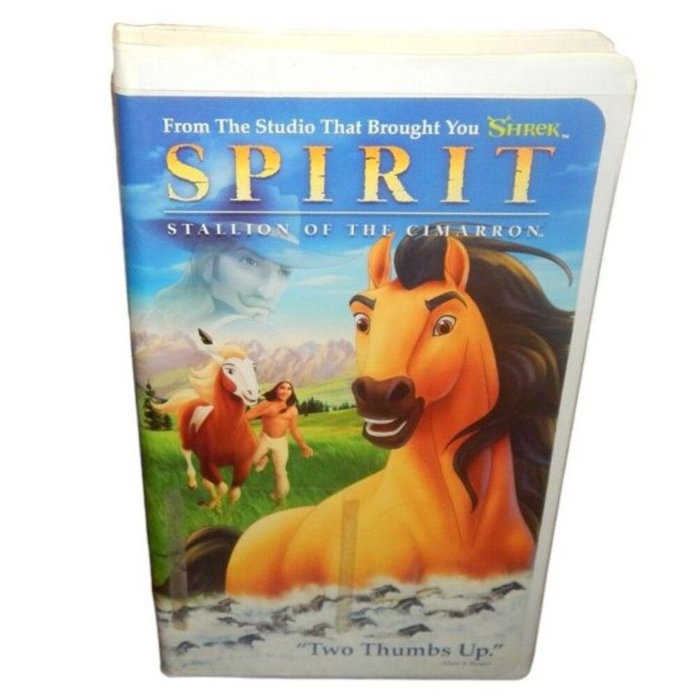 SPIRIT: Stallion of the Cimarron vintage VHS in original plastic clamshell case